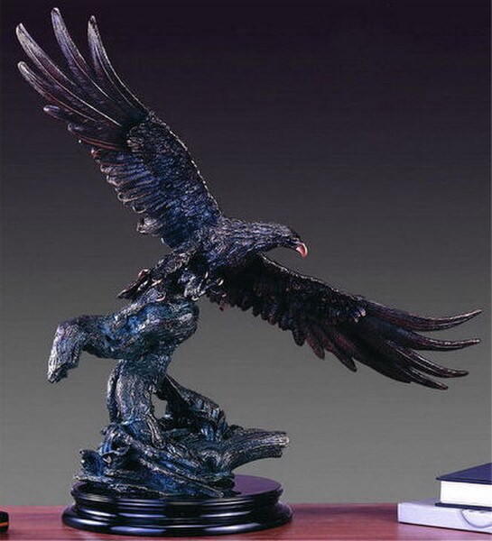 Eagle Sculpture Taking Off In Flight